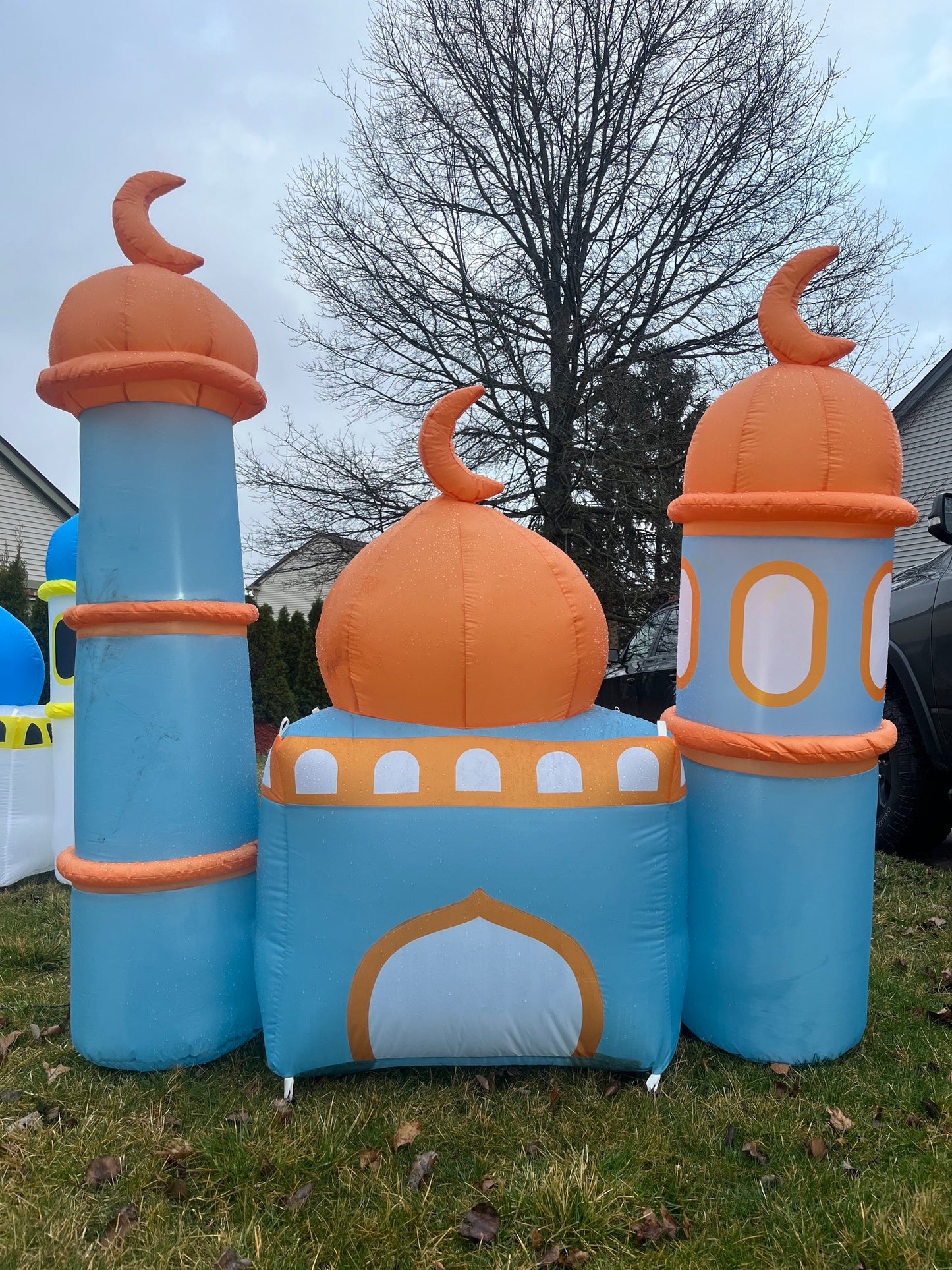 6FT Ramadan Inflatable - Teal and Bronze Mosque