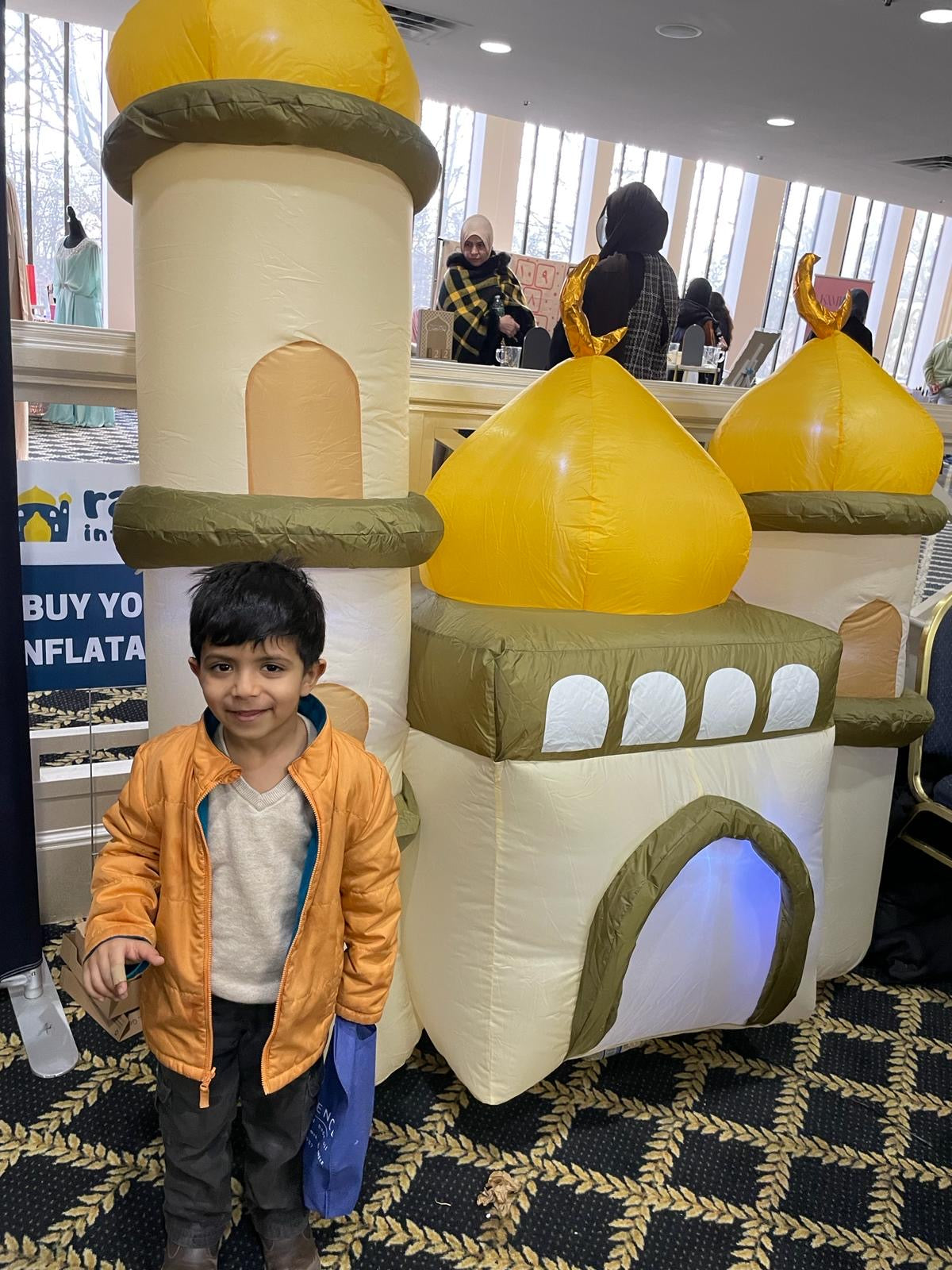 6FT Ramadan Inflatable - Yellow and Green Mosque