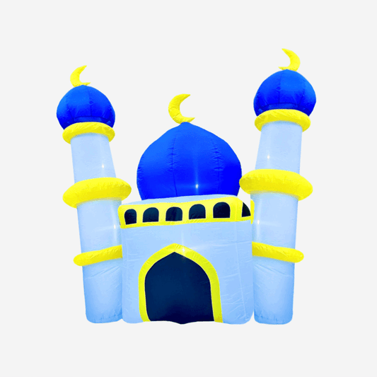6FT Ramadan Inflatable - Blue and Yellow Mosque