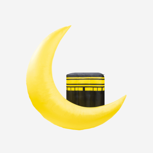 6FT Ramadan Inflatable - Kaaba with Crescent Moon