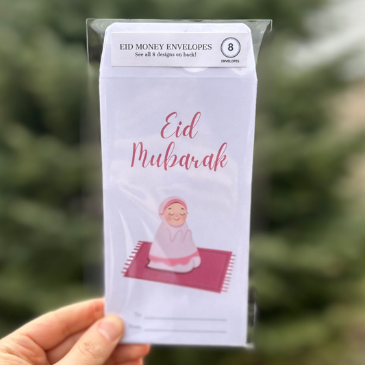 Eid Money Envelopes (8 PACK) - Happy Girl